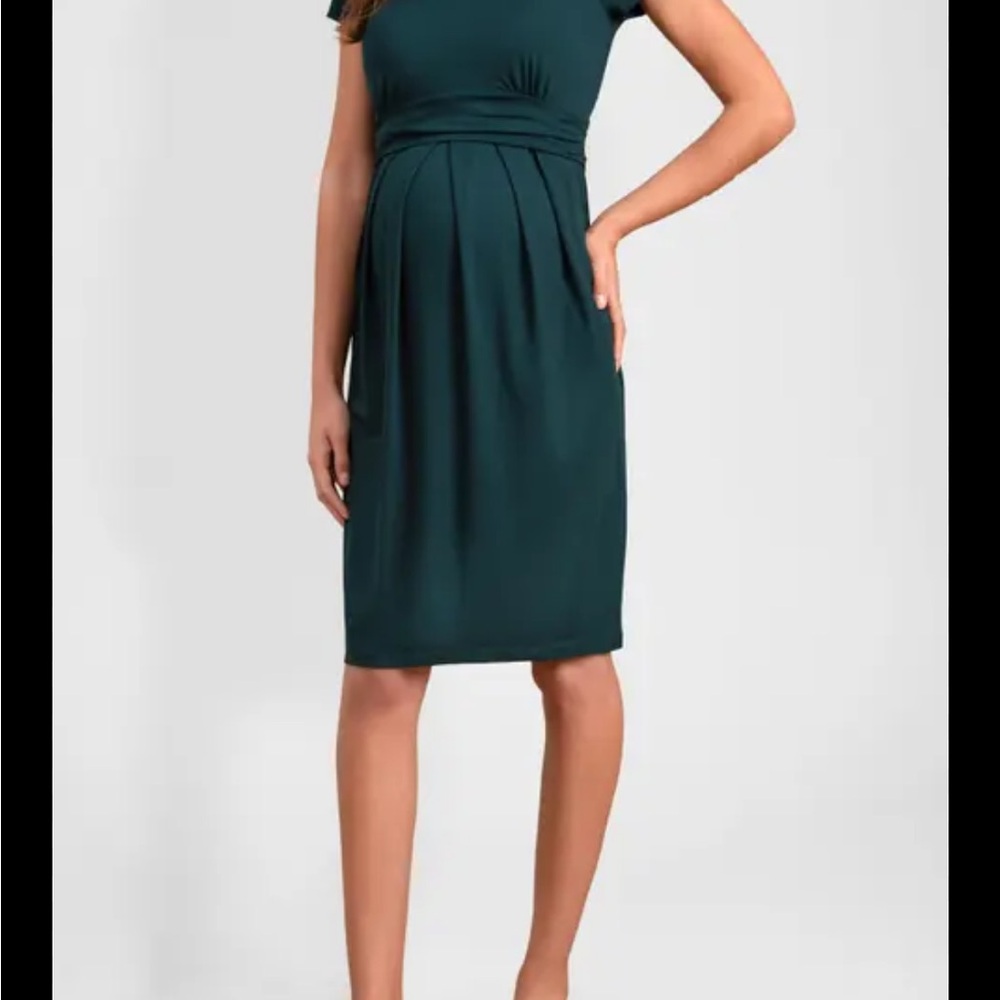 Seraphine Green Maternity Dress
